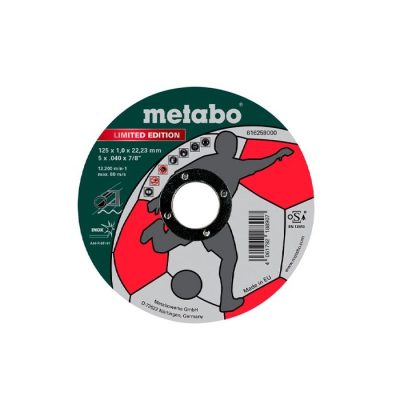 Disc abraziv inox Metabo 125x1.0x22 editie limitata LE Soccer